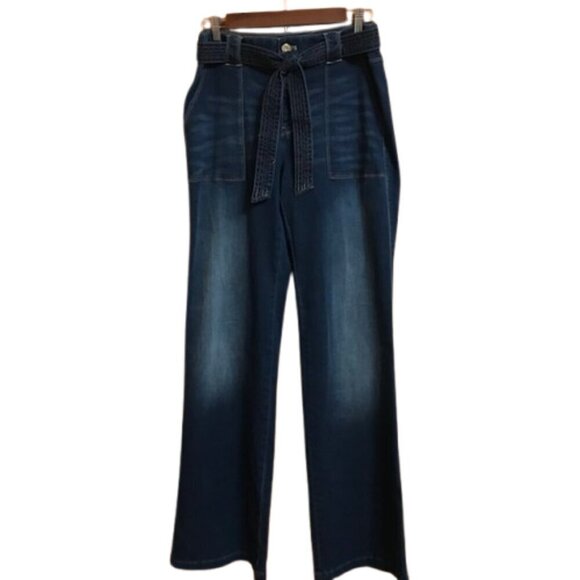 White House Black Market Women's Extra High Rise Denim™ Utility Trouser Jeans - Picture 5 of 12